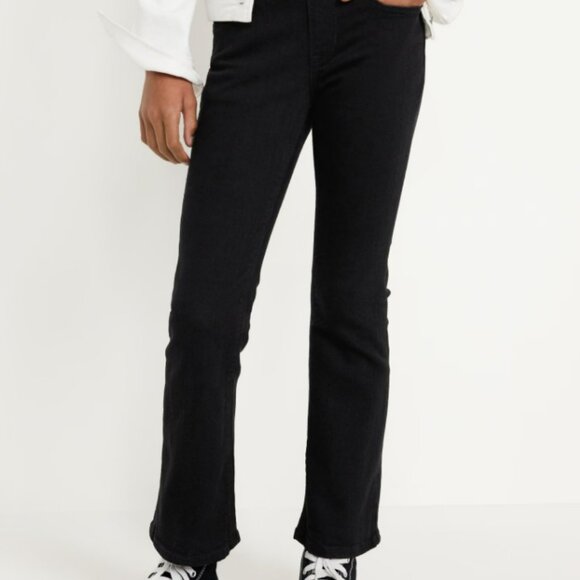 Wow Boot-Cut Pull-On Jeans for Girls Size L ~ Black Wash - Picture 3 of 3